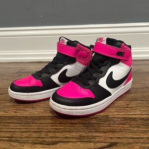 Kids Nike high-top 13c pink/black/white